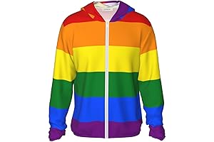 YISHOW LGBT Pride Sun-Protective Hooded Cooling Shirt