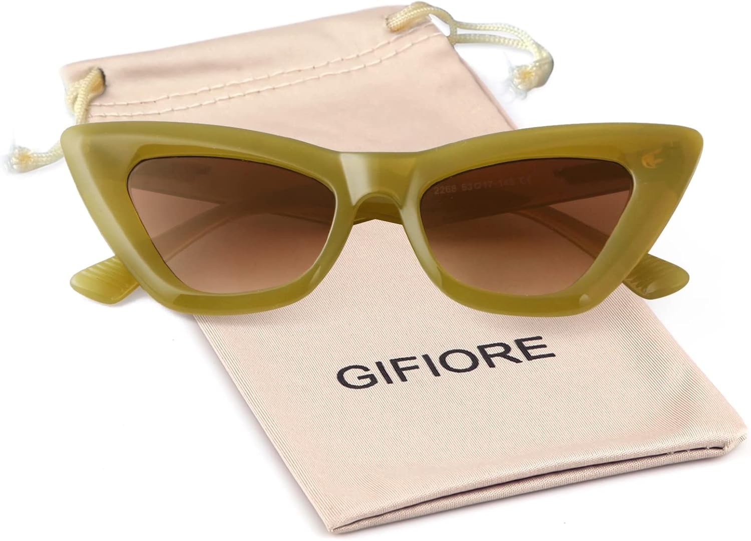 GIFIORE Retro Cat Eye Sunglasses For Women Vintage Narrow Pointy Cateye Sun Glasses - Image 6