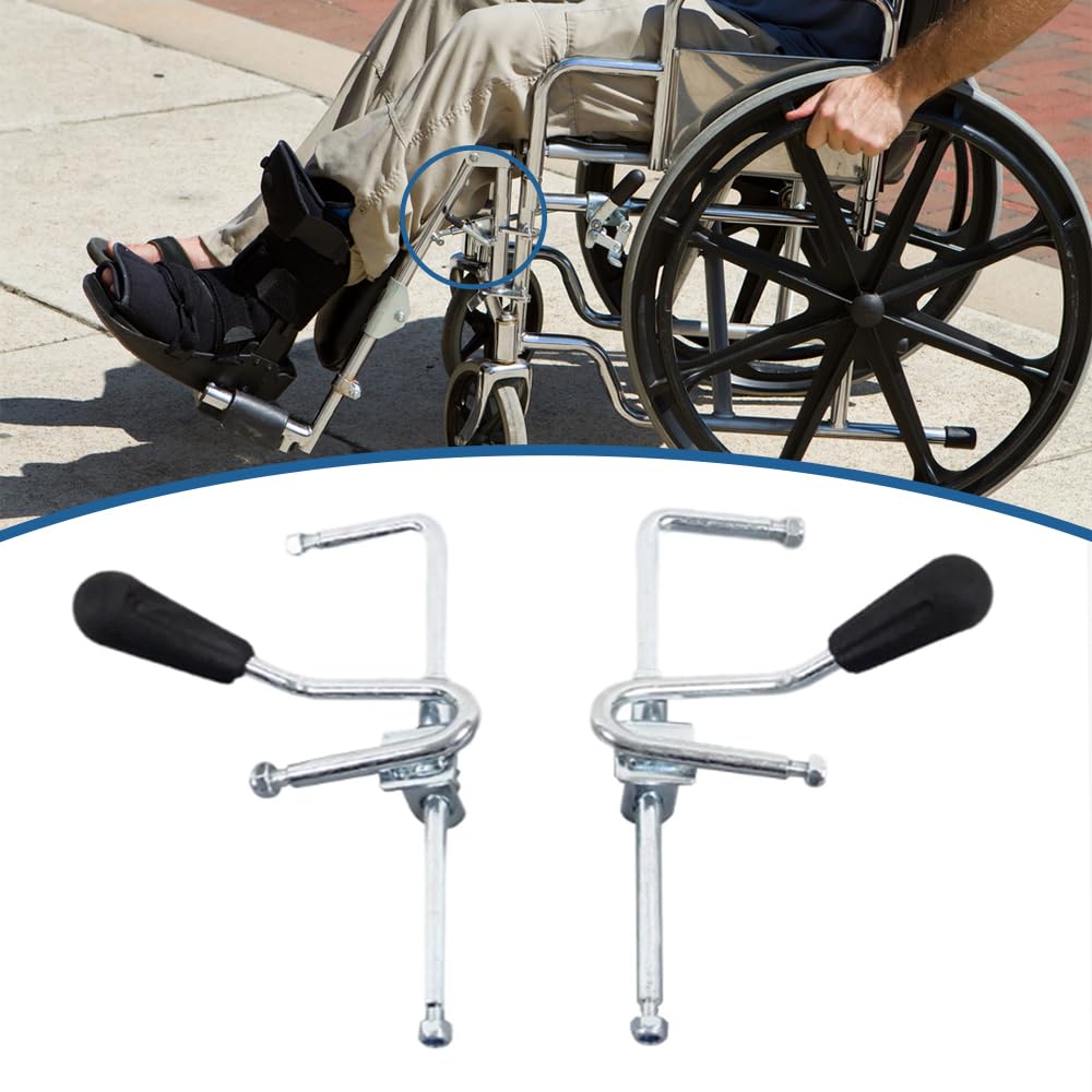 Reposapiés para silla de ruedas, elevador elevador, accesorios de repuesto para la mayoría de sillas de ruedas manuales, 2 unidades