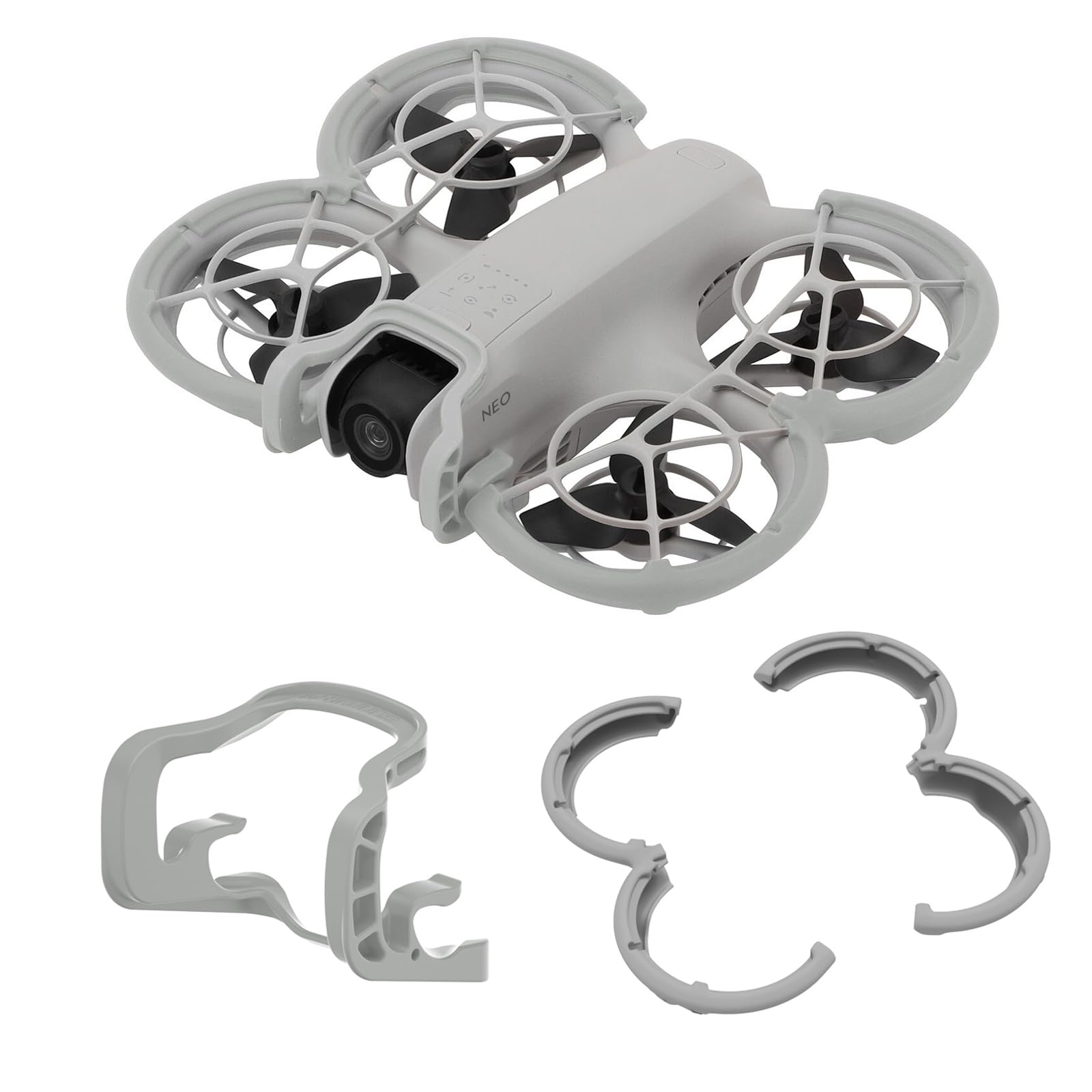 Kit Protezione 3in1 Per DJI NEO 2 | Custodia Eliche + Carrello Atterraggio + Protezione Trasmettitore | Anticollisione E Sicurezza (Nero)