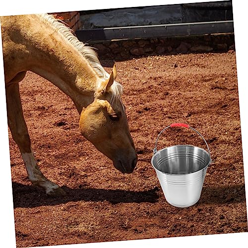 FRCOLOR Balde De Cinzas Alimentador De Cavalos Tanque De Óleo De Bebidas Recipiente De Água Suporte