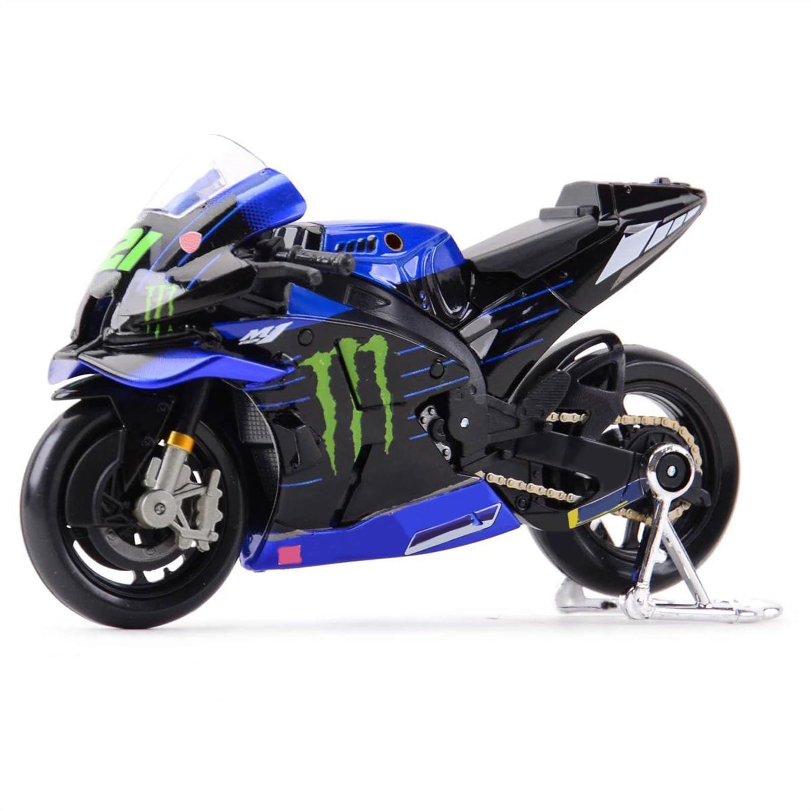 SEYXF Motorbike Toy Motorcycle Metal Model Collection Simulation Diecasts Gifts 1:18 for Y-AMAHA Factory GP #21 Racing Team 2022