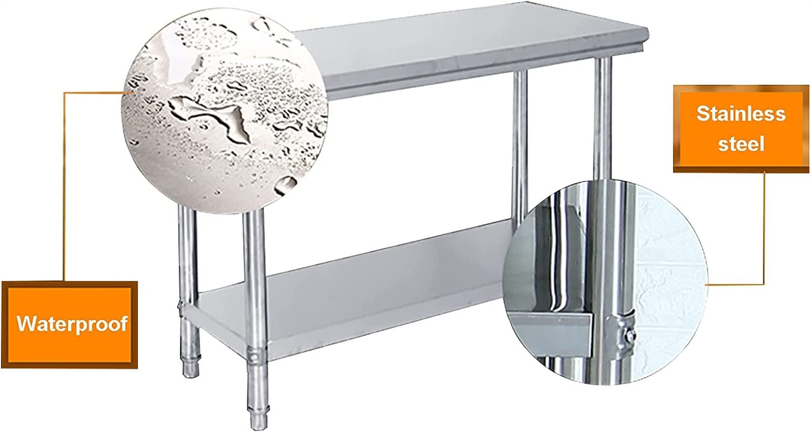 Amazon.co.jp: 業務用 ステンレス 作業台 調理台 キッチン棚 厨房作業