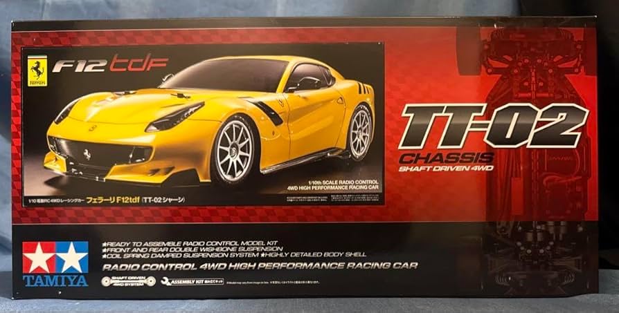 タミヤ★フェラーリF12tdf TT-02 シャーシ 1/10スケール Amazon.co.jp: タミヤフェラーリF12tdf TT-02 シャーシ 1/10