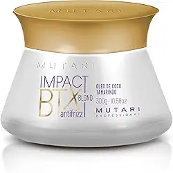 Impact Btx Blond Antifrizz Mutari 300g Para Cabelos Loiros