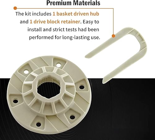 Miniatura 3 de W10528947 Kit de cubo de lavadora W10396887 apto para Maytag MVWC465HW3 MVWC555DW0 MVWC555DW1 MVWC565FW0 MVWC565FW2 MVWP475EW0 MVWP575GW1 MVWP5