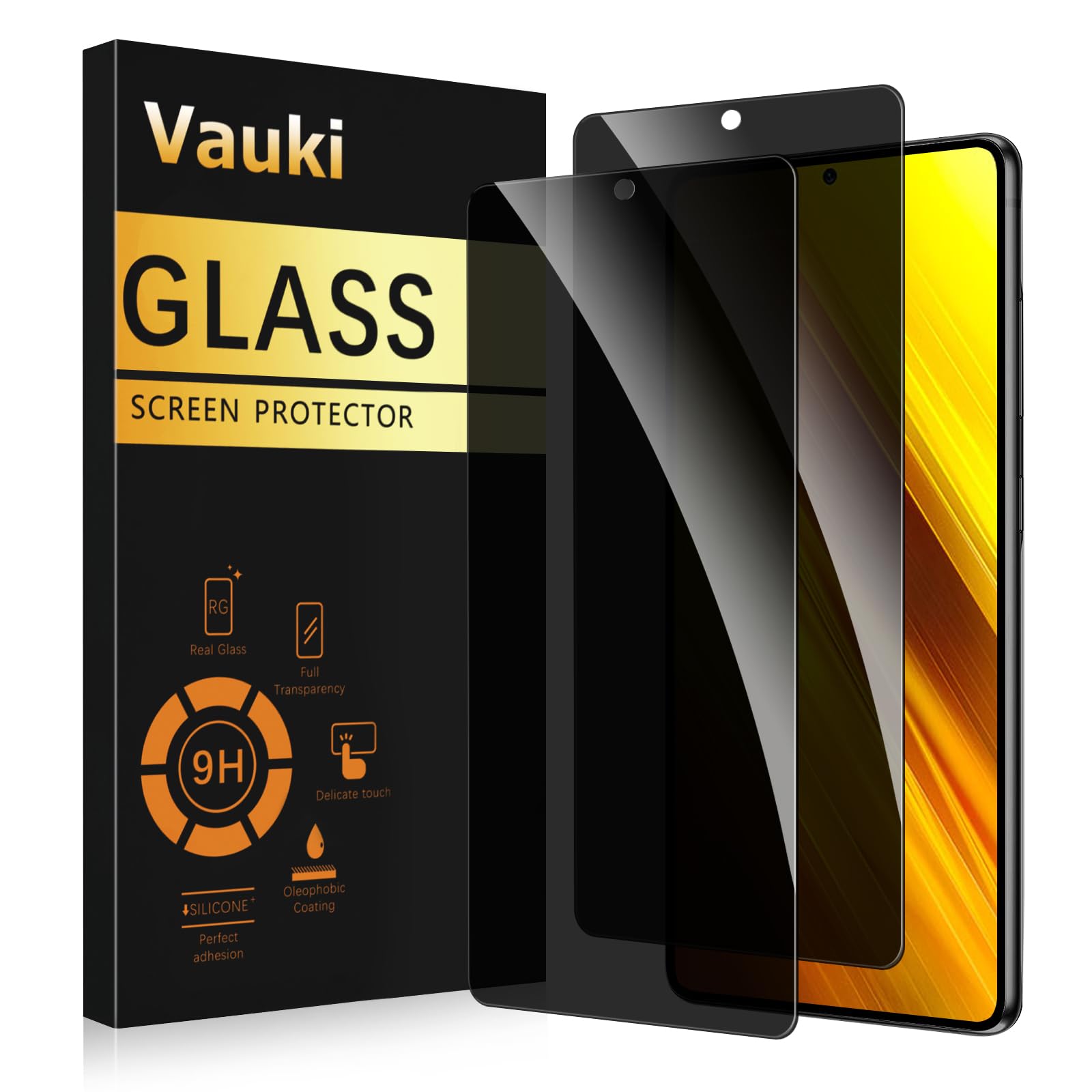 Protector De Pantalla De Privacidad Para Xiaomi Poco X7 Pro - 3 Unidades, Cristal Templado 9H, Anti-huellas