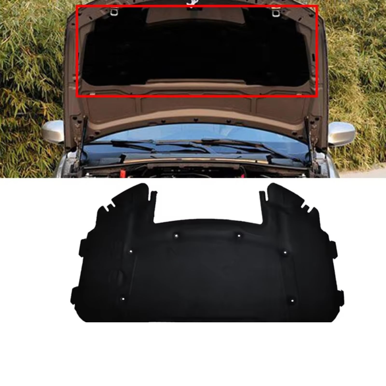 Dämmung Haube Motorhaube Sound Pad Auto Feuerfeste Wärmedämmung Abdeckung Liner Innen Teile Zubehör Kompatibel Mit Für E90