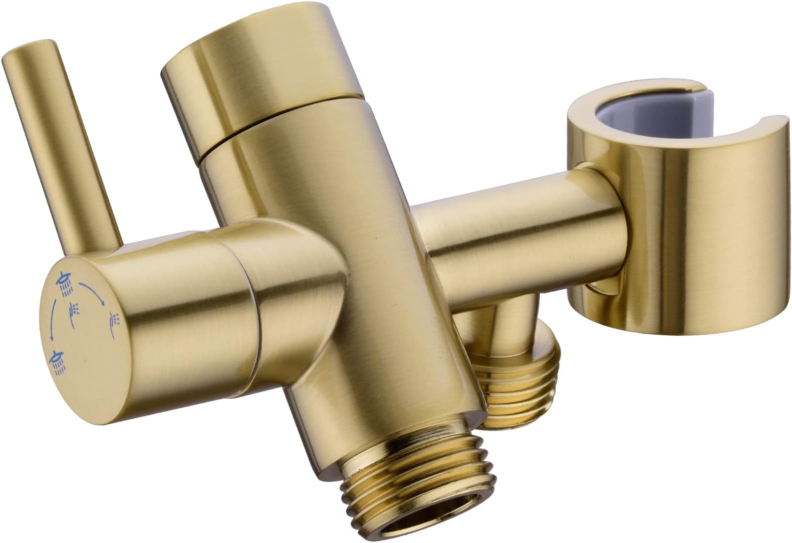 Brass Shower Head Diverter Valve Polished Brass
