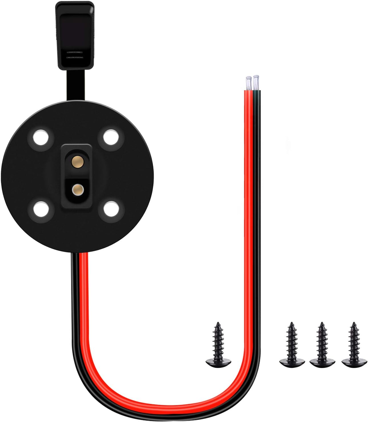 SAE Cable SAE Socket Sidewall Port,SAE Solar Waterproof Quick Connect Panel Mount Universal Flush-Mountable Connector - with 8 Mounting Screws for Motorcycle Generator Charger and More