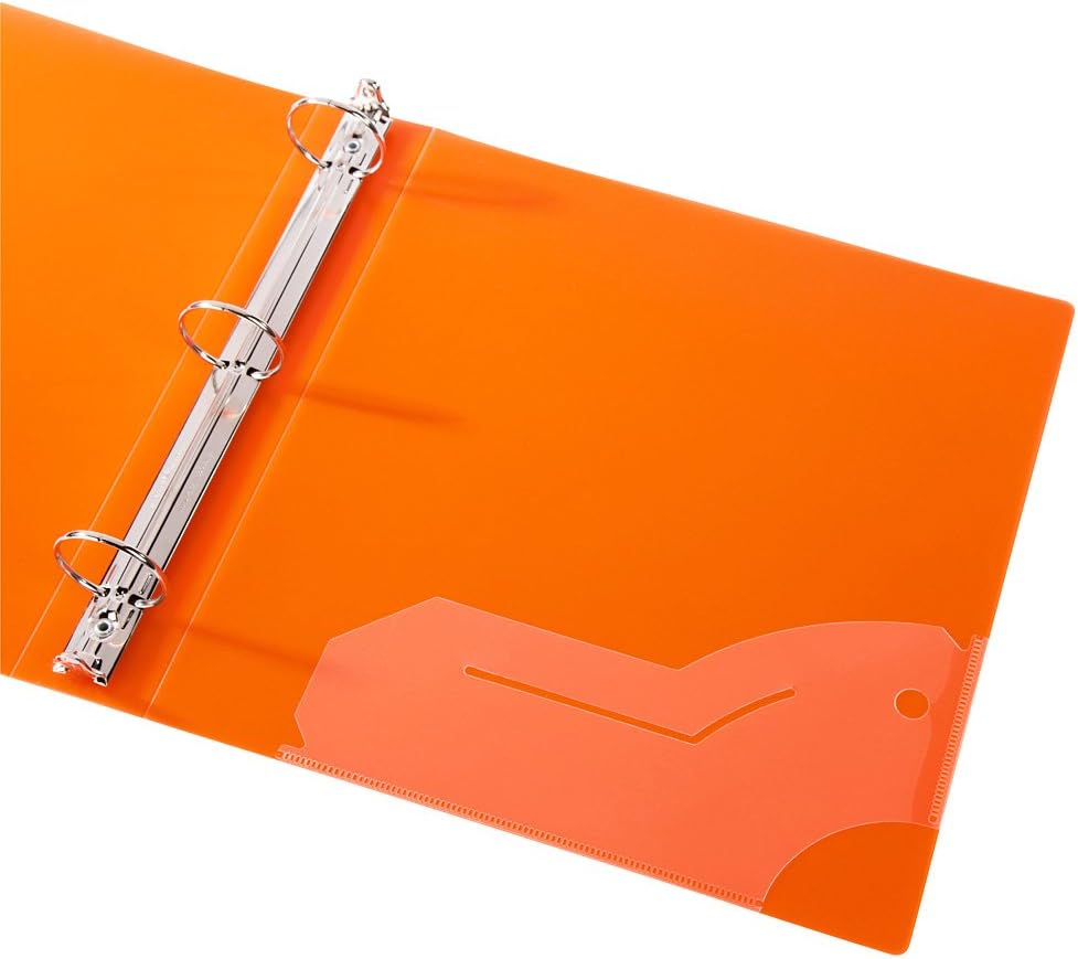 Filexec 3 Ring Binder, 1.5 Inch Capacity, Frosted, Letter Size, 6 Count (Pack of 1) Blueberry, Strawberry, Grape, Lemon, Lime, Tangerine (50160-6493)