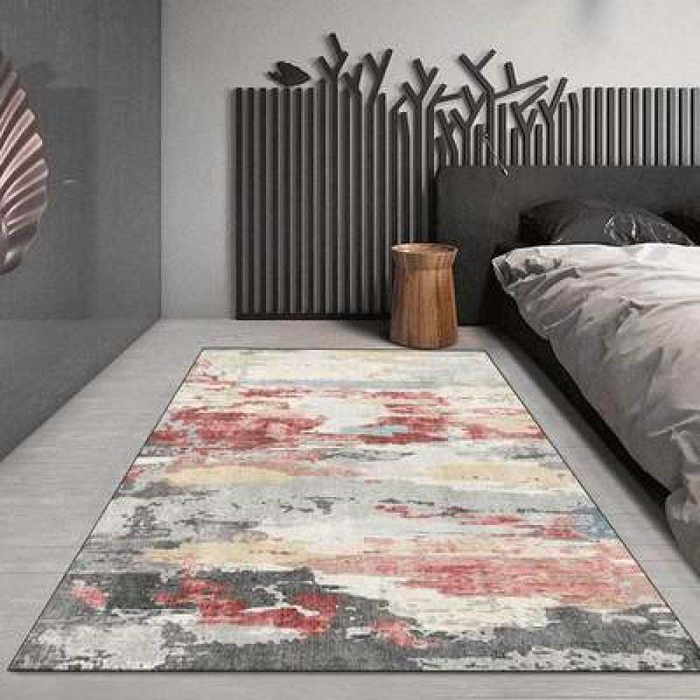 Dywaniki do salonu dywaniki abstrakcyjny kolor atramentu szwy różowy antypoślizgowy bardzo duży średni wystrój domu dywaniki podłogowe 160 x 280 cm