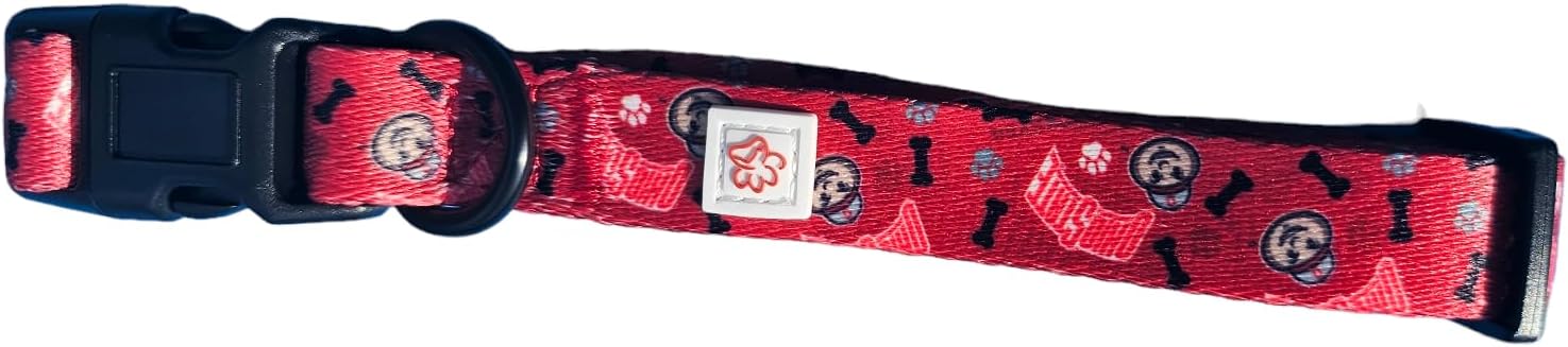 Ohio State Brutus Buckeye Paw Prints Dog Collar (Small)