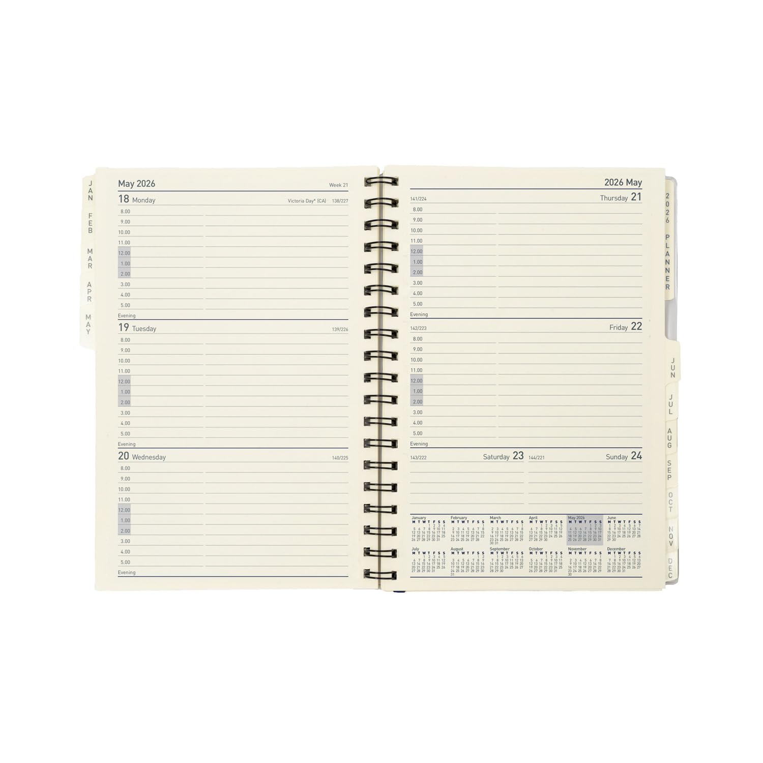 Collins - Elite - Compact 2026 12 Month Calendar Year Planner, Week-to-View with Appointments Diary Refill (1150R-26)