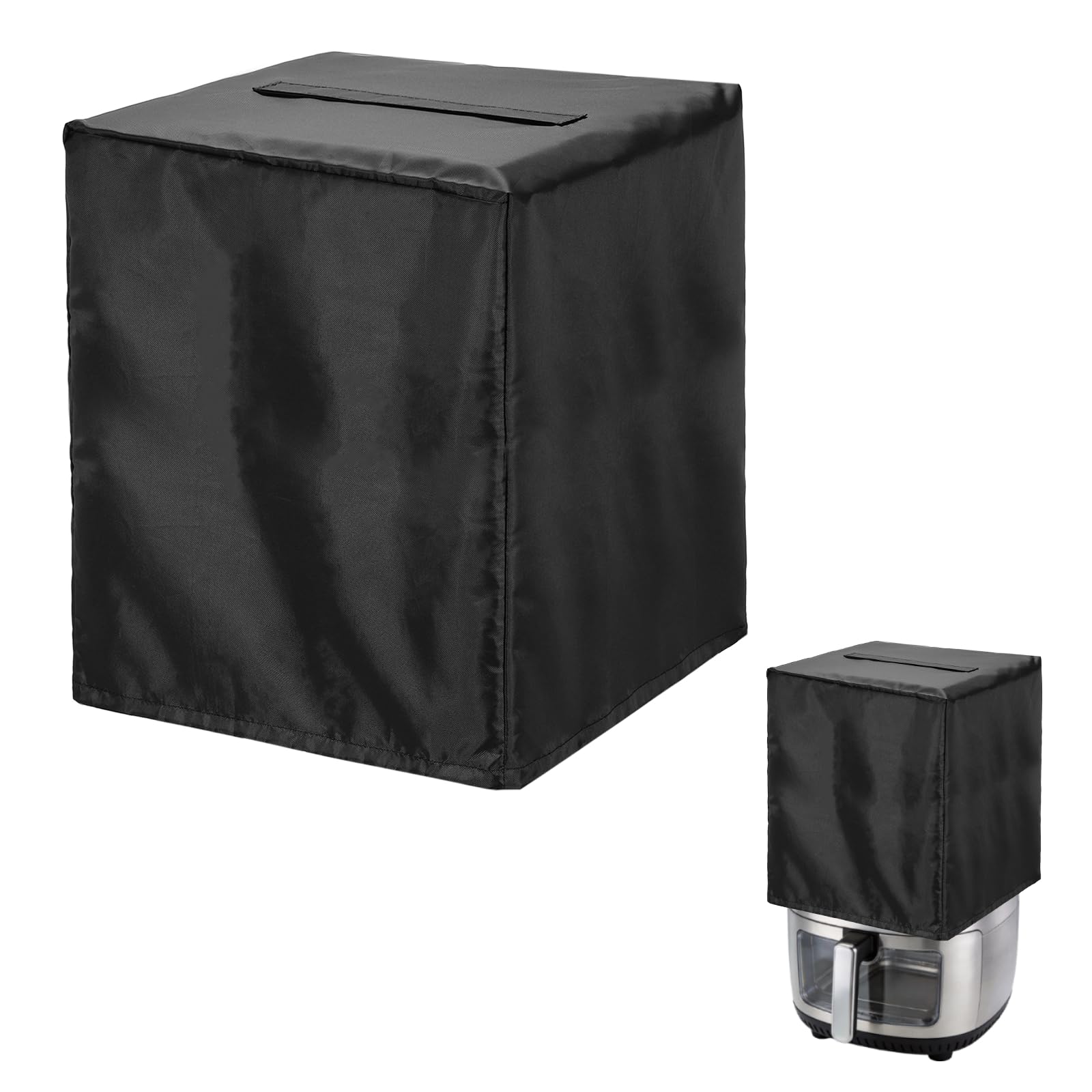 Nexarelle Air Fryer Cover Case 15" x 14" x 16"(LxWxH) - Waterproof Air Fryer Dust Cover Kitchen Appliance Heat-Resistant Dustproof for Rice Cooker/Blender/Coffee Maker, Black