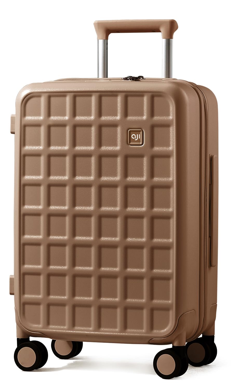 aji Carry On Luggage 22x14x9 Airline Approved with 8 Spinner Wheels, 20 Inch Lightweight Luggage with TSA Lock, 100% PC Hard Shell travel luggage