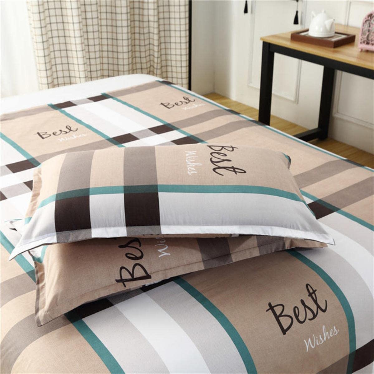 1/2 Pcs Cotton Printed Pillowcases Comfort Soft Pillow Cover For Bed Sofa Pillow Covers Pillow Cases Home Decoration-geyu,1pc pillow case