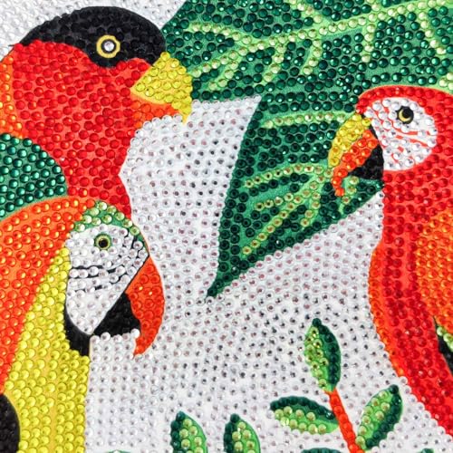 Image of Boutique De FGG Mini Parrot Evening Bags,Women Cocktail Crystal Clutch Bag,Prom Party Bird Handbags Rhinestone Clutch Purse