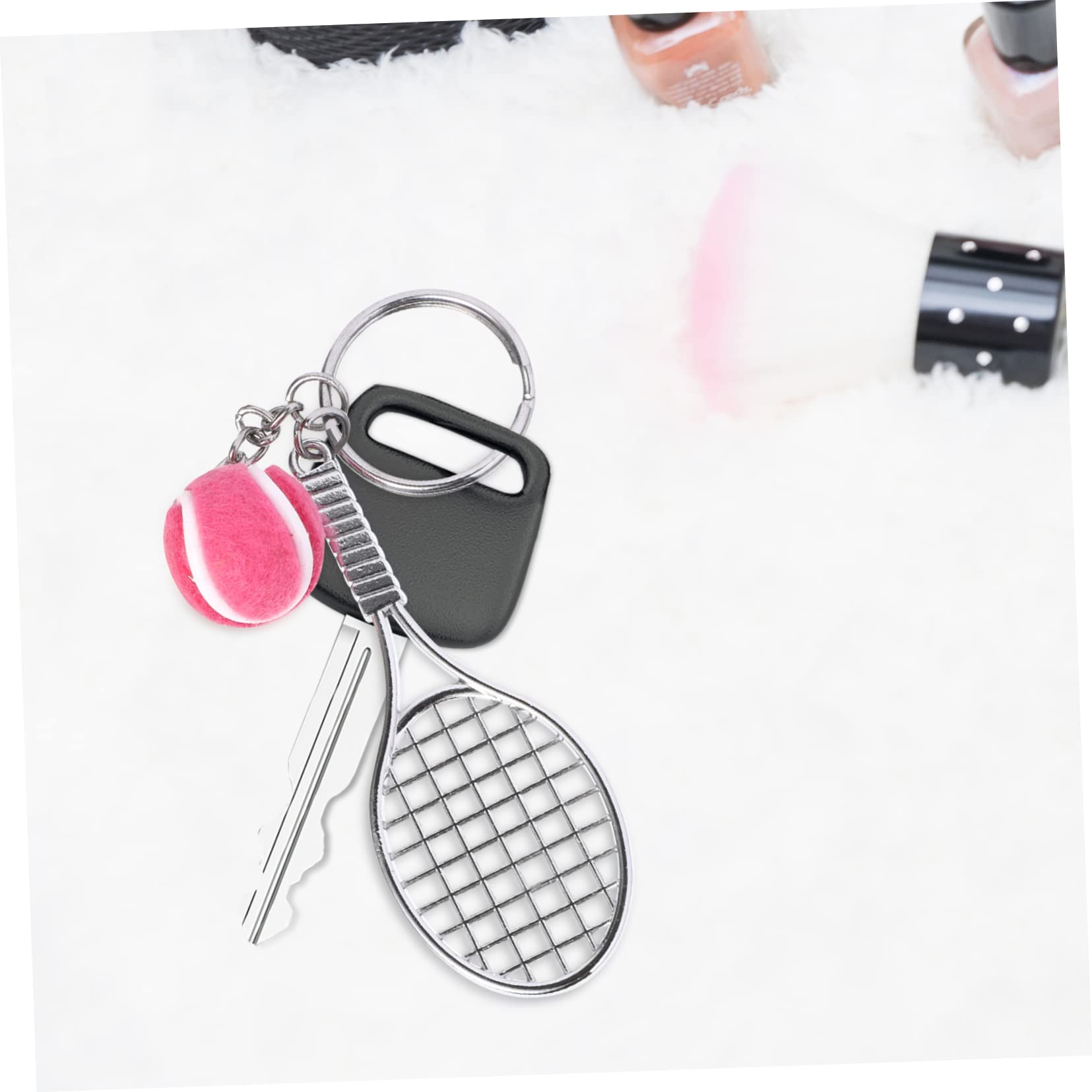 VALICLUD 15piezas Llaveros De Tenis Miniatura Colgante Deportivo Balón Accesorios Para Bolsa y Llaves Para y Familia Diseño Práctico y Estiloso