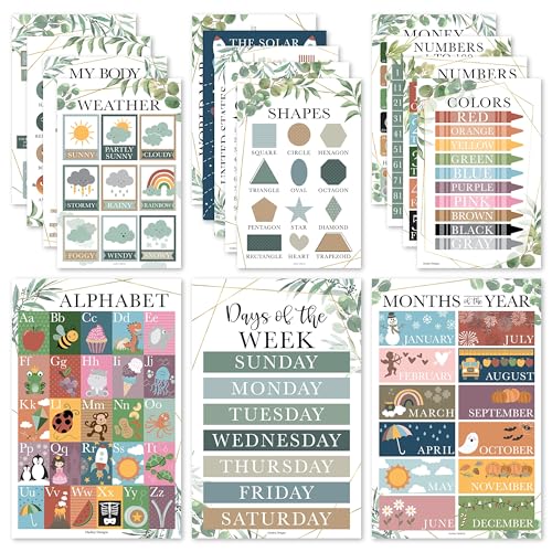 Hadley Designs Lernposter Set, 16 Stück