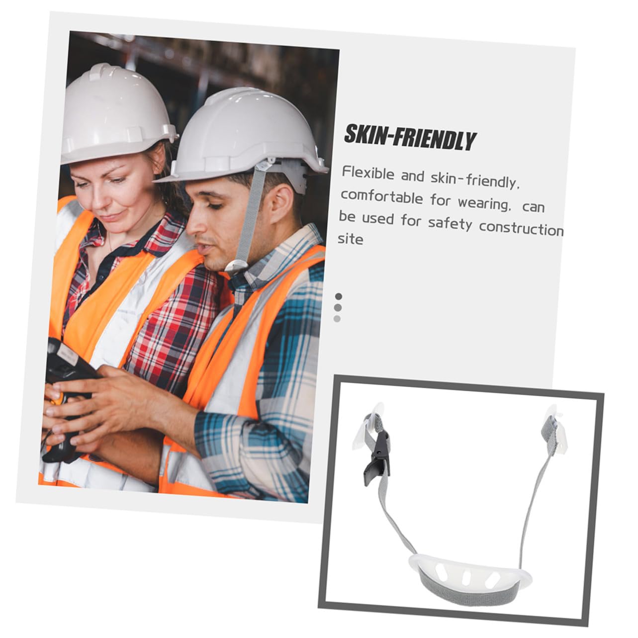 Hemobllo 2 pièces Sangle de Menton pour Casque Rigide Réglable et Accessoire de Protection pour Ouvriers du Bâtiment Lot de Blanc