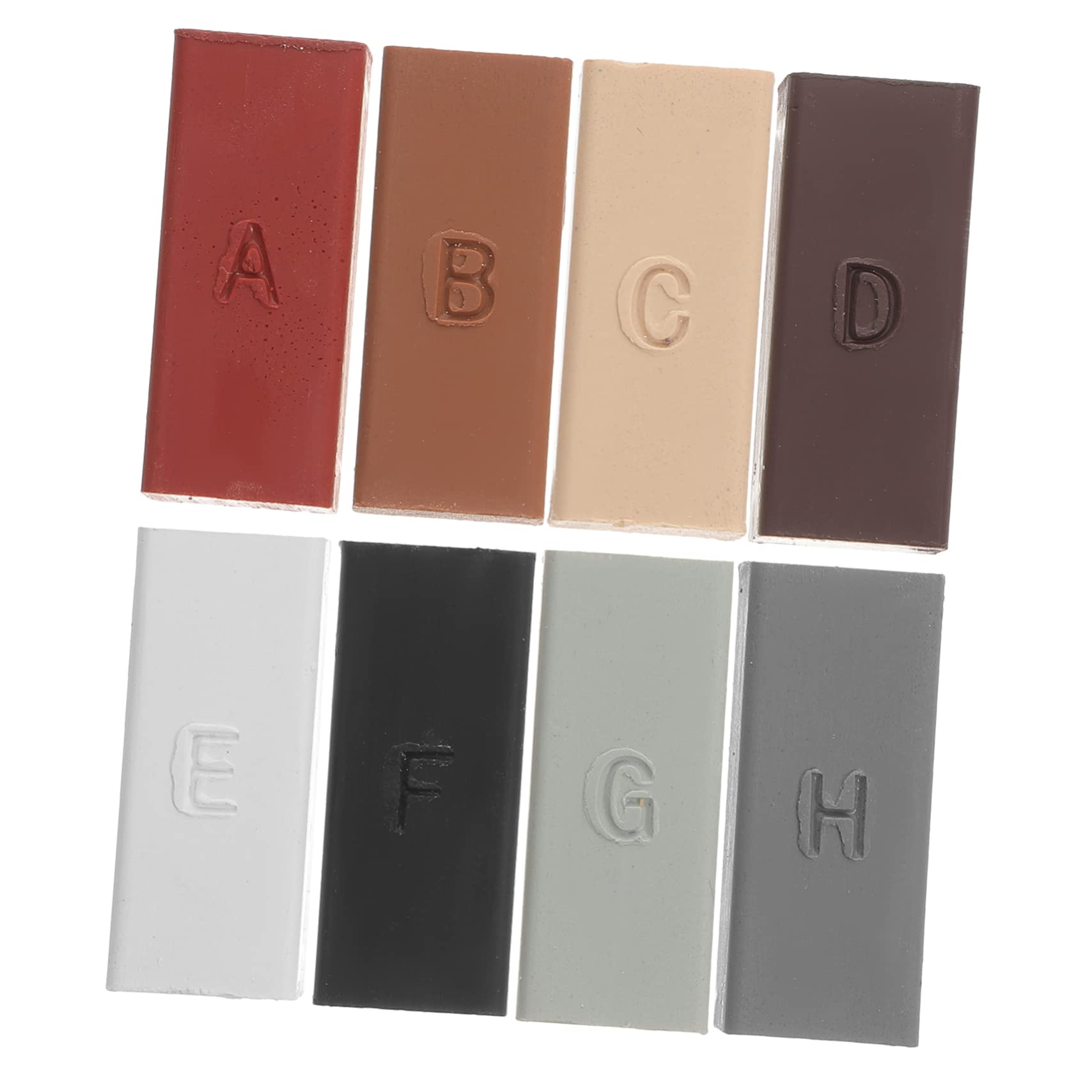 SHERCHPRY 1 Set Porcelain Tile Chip Repair Kit Color Wax Blocks for Cracked Floor Furniture Restoration Quick Melt Fill for Laminate and Tile Surfaces