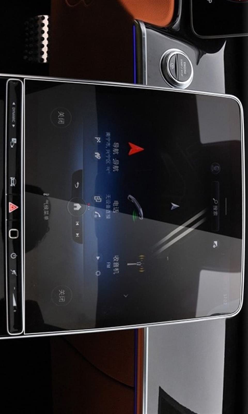 Protecteur d'écran en verre trempé 12.8 pouces pour navigation voiture Benz Classe S W223 2021