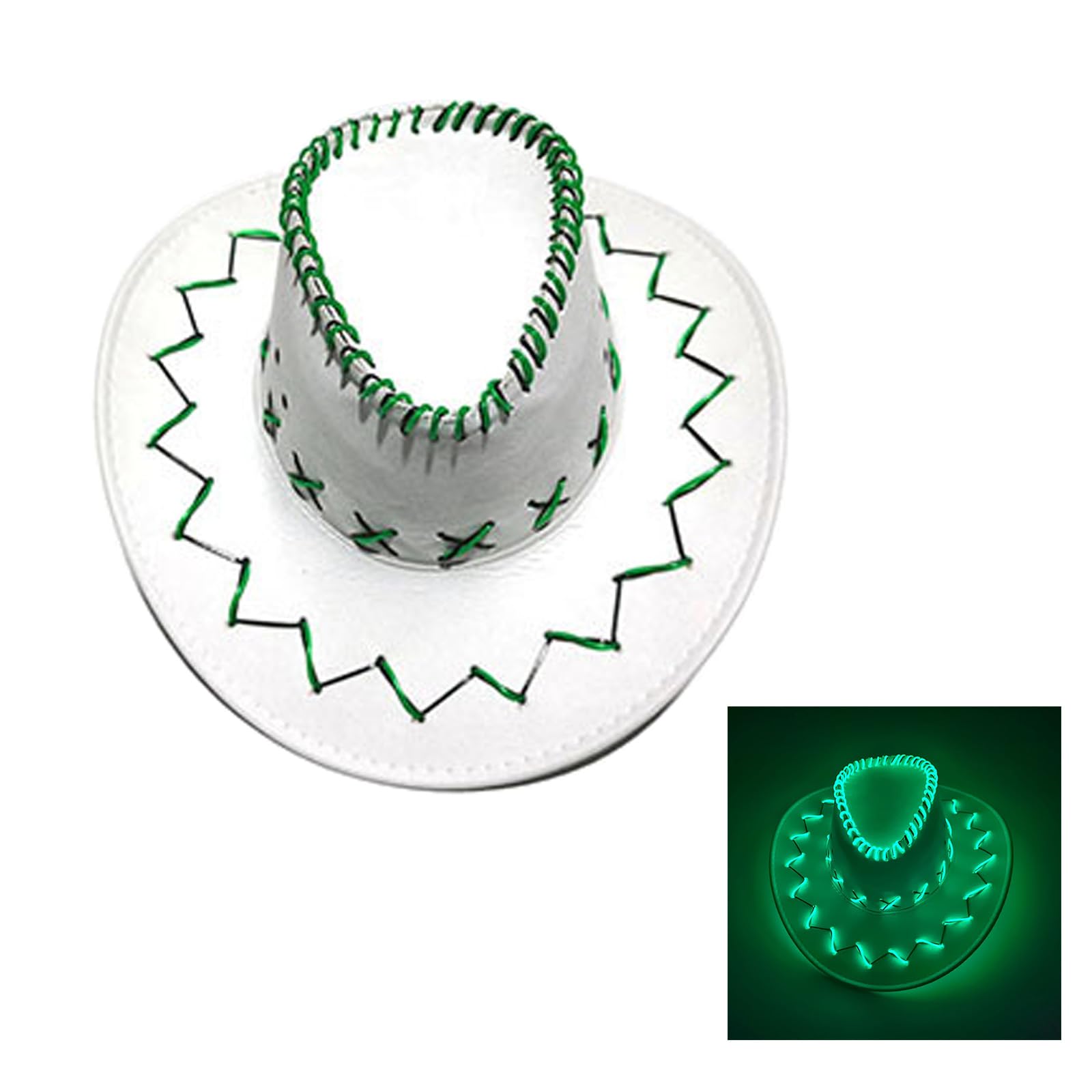 Kalttoy Portable Lights Up Canvas Hat Individualized Illuminated Canvas Hat with Adjustable Straps for Both Men Women Unisex Glowing