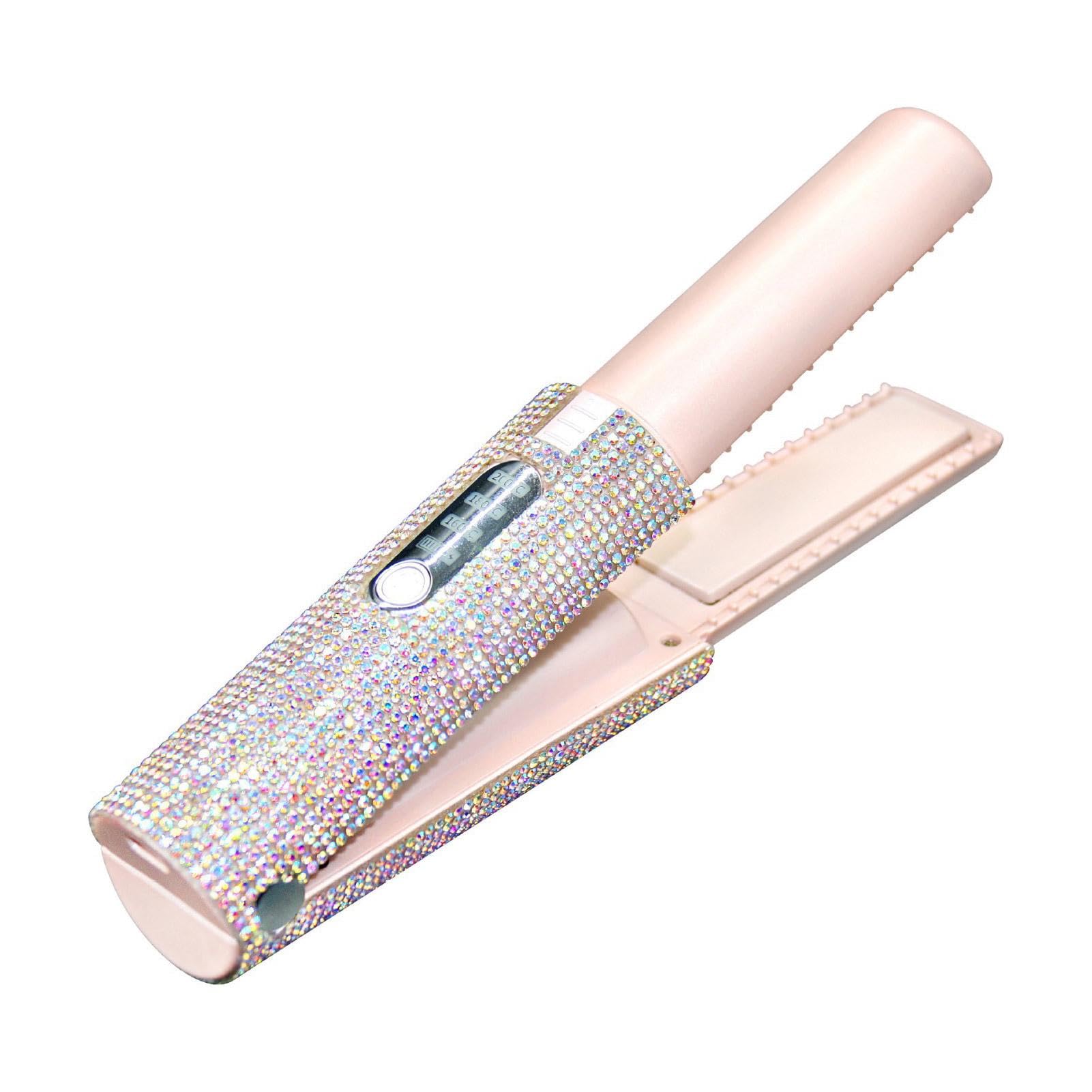 Lisseur à cheveux portable | Fer à cheveux sans fil | Outil de coiffure | Fer à friser portable avec batterie rechargeable pour une utilisation partout sans avoir besoin d'une prise de courant