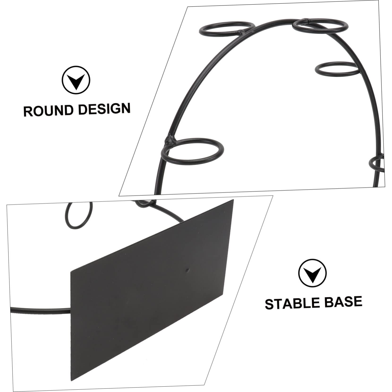 SHOWERORO 1pezzi Espositore Per Coni Elegante Con Base Piatta Supporto Per Dessert Da Matrimonio Slot Per Coni Design Unico e Stabile Per Eventi e Feste