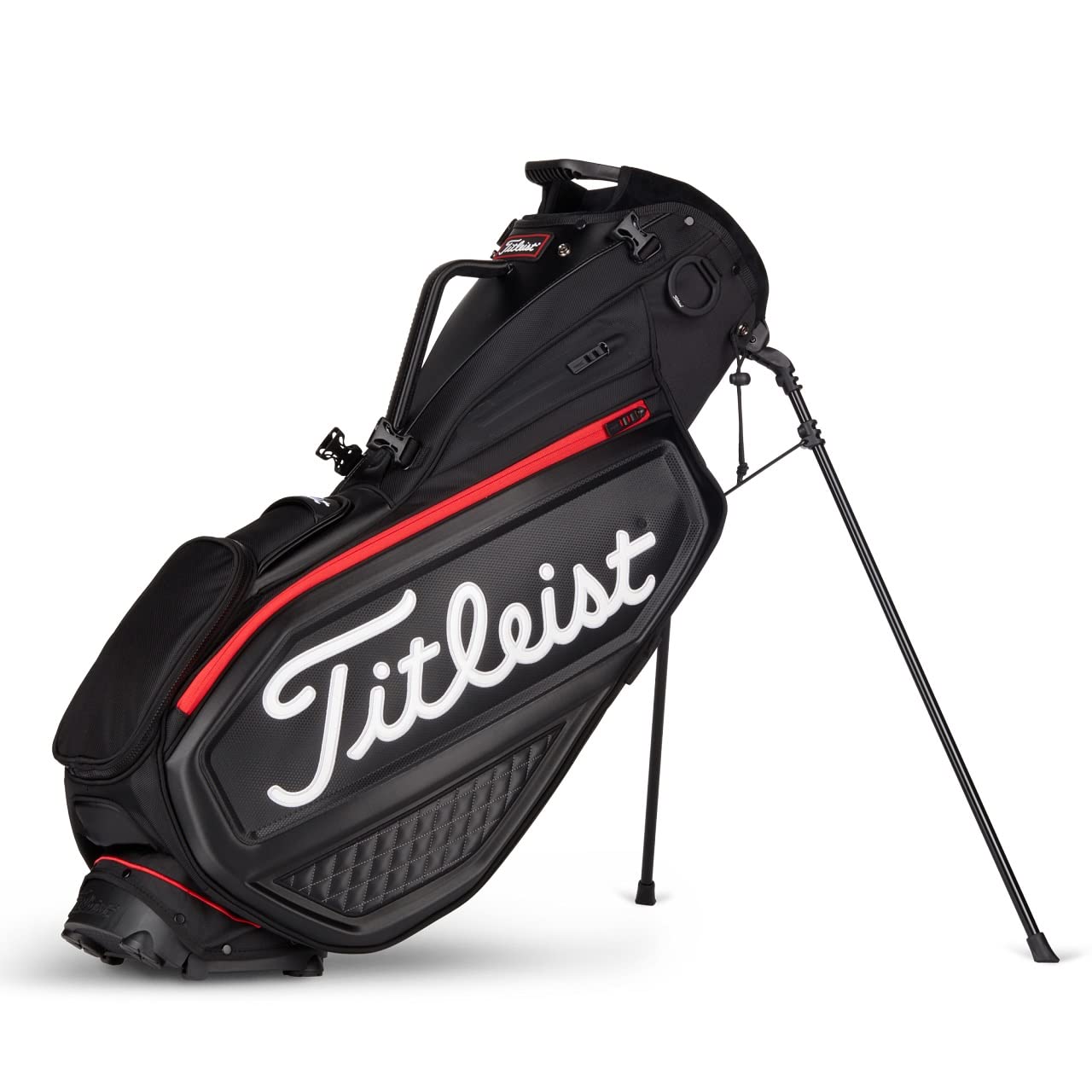 Titleist Premium Stand Golf Bag Black/Black/Red: Buy Online at 