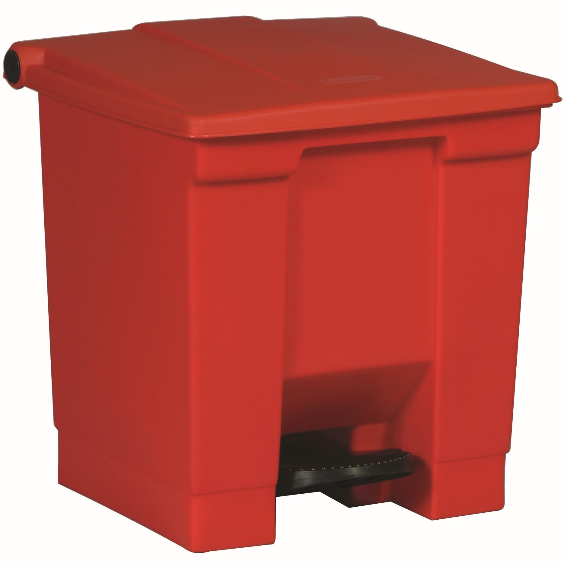 Rubbermaid Commercial 16 1/4x15 3/4x17 1/8 inch 8gal Step On Container - Red