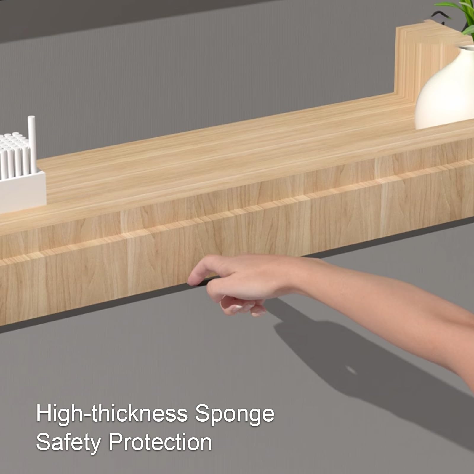 Protector de pared de cuero autoadhesivo EasyCut para columnas de garaje, sala de juegos y postes de estacionamiento en casa, amortiguación, resistente a los impactos