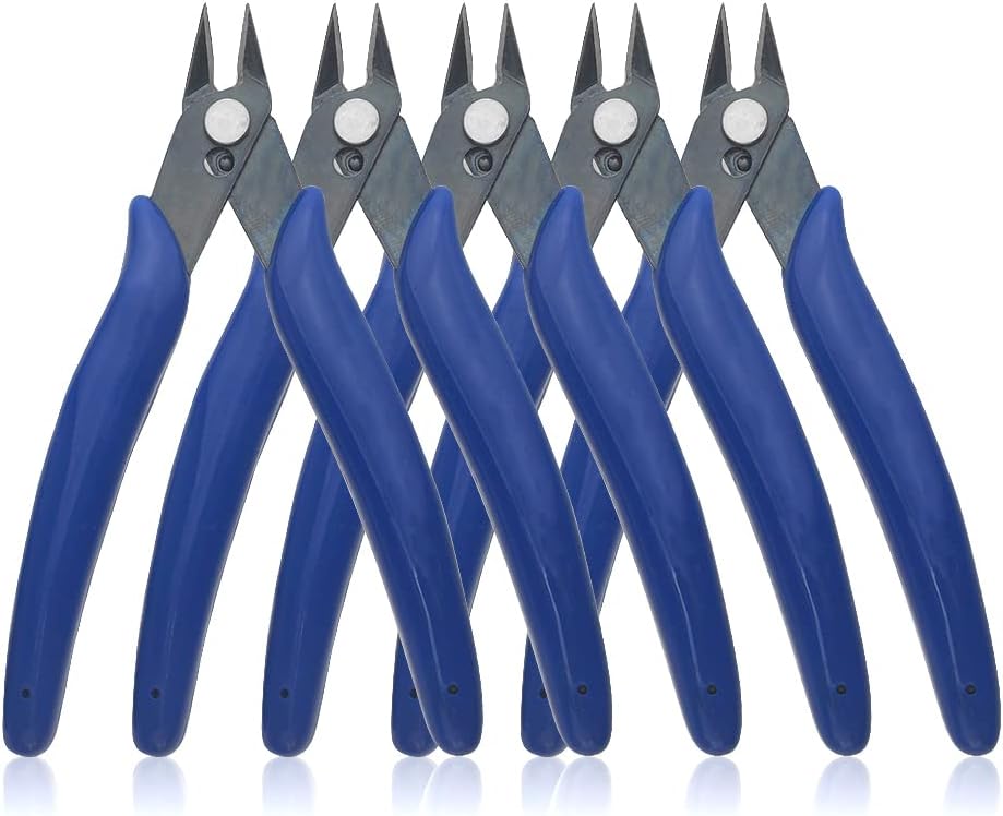 BIGSTONE 5Pack Micro Wire Cutters Precision Flush Cutters