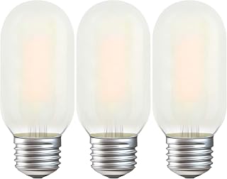 T45 LED Light Bulbs 2W 200Lm E26 Base (2700K Warm White) Frosted Glass, Dimmable E26 LED Bulb 25Watt Equivalent, 3 Count