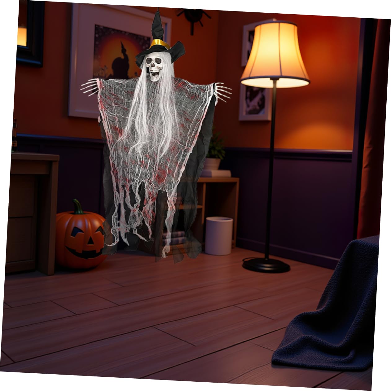 Alipis 2pezzi Scheletro Halloween Decorazione Appesa Design Realistico per Oggetti di Scena Esterni per Cortili Patî e Prati Facile da Appendere e Riporre