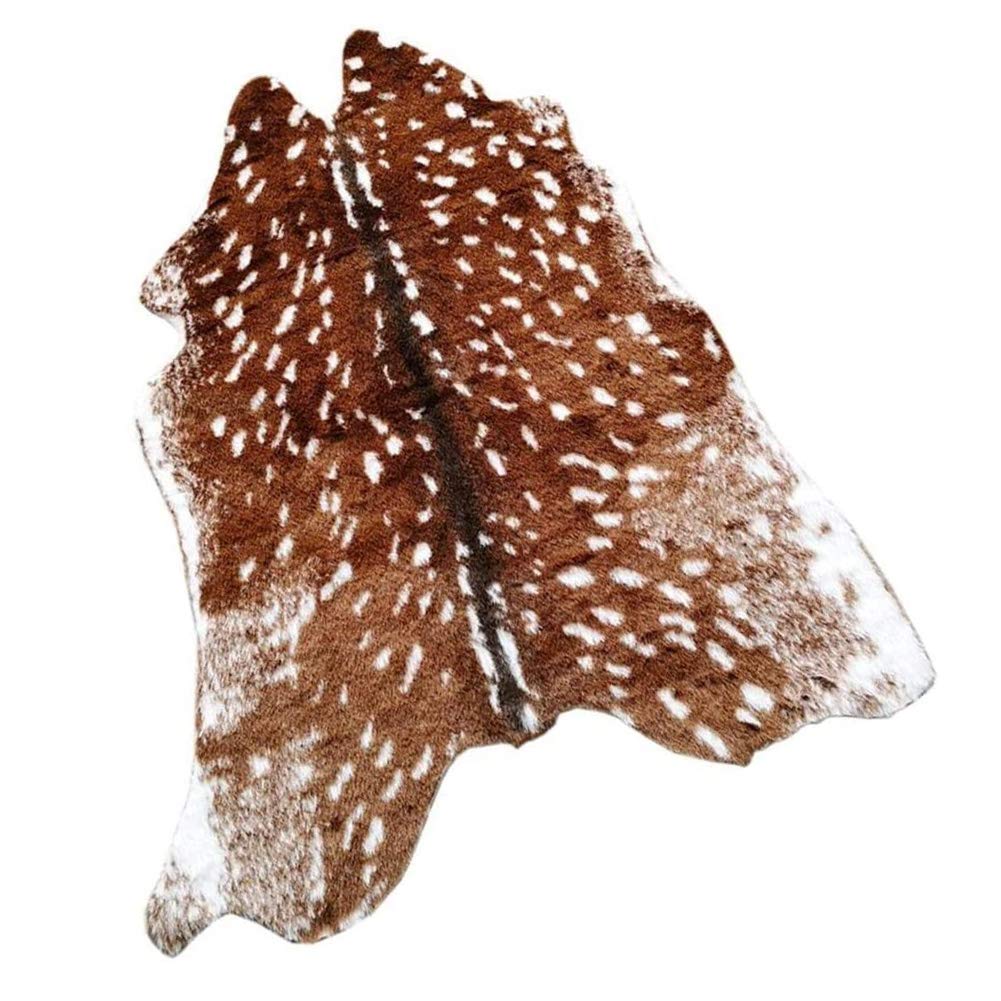 Buy Huichenxing2021FURSTORE Faux Fur Deer Hide Rug, Animal Deer Skin