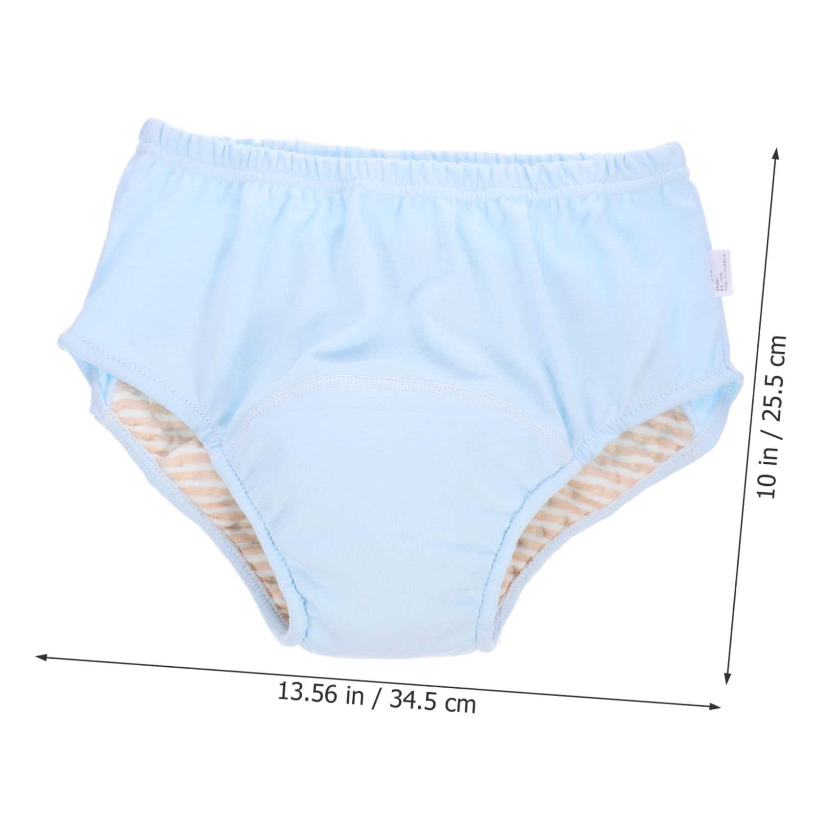 Didiseaon Underwear for Women Leak Proof Adult Diapers for Men Soft Cotton Reusable Breathable Elderly Diaper Elegant Blue Large