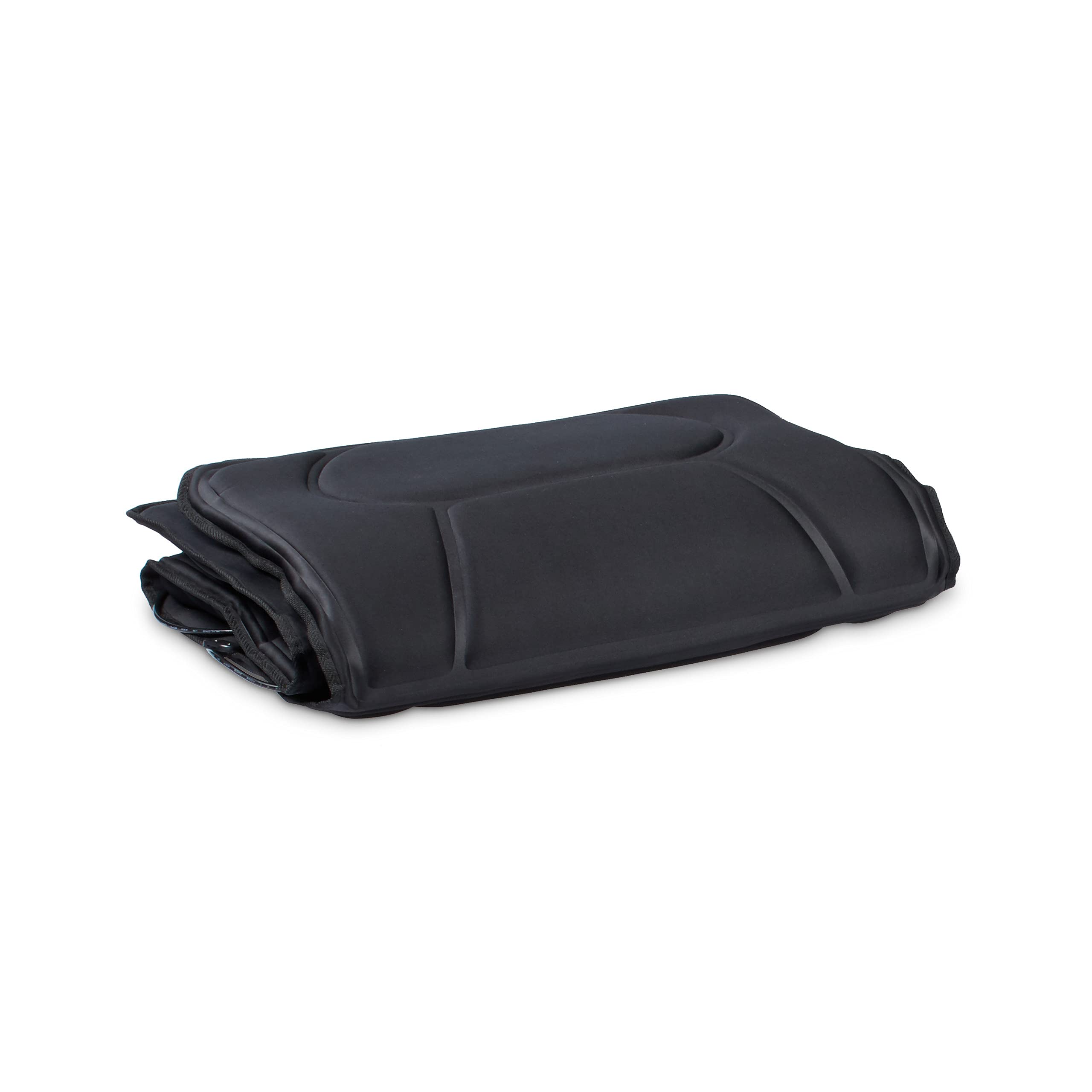 Massagematte elektrisch, Vibrationsmatte mit Fernbedienung, Nacken und Rücken, Wärmefunktion, 170x60cm, schwarz