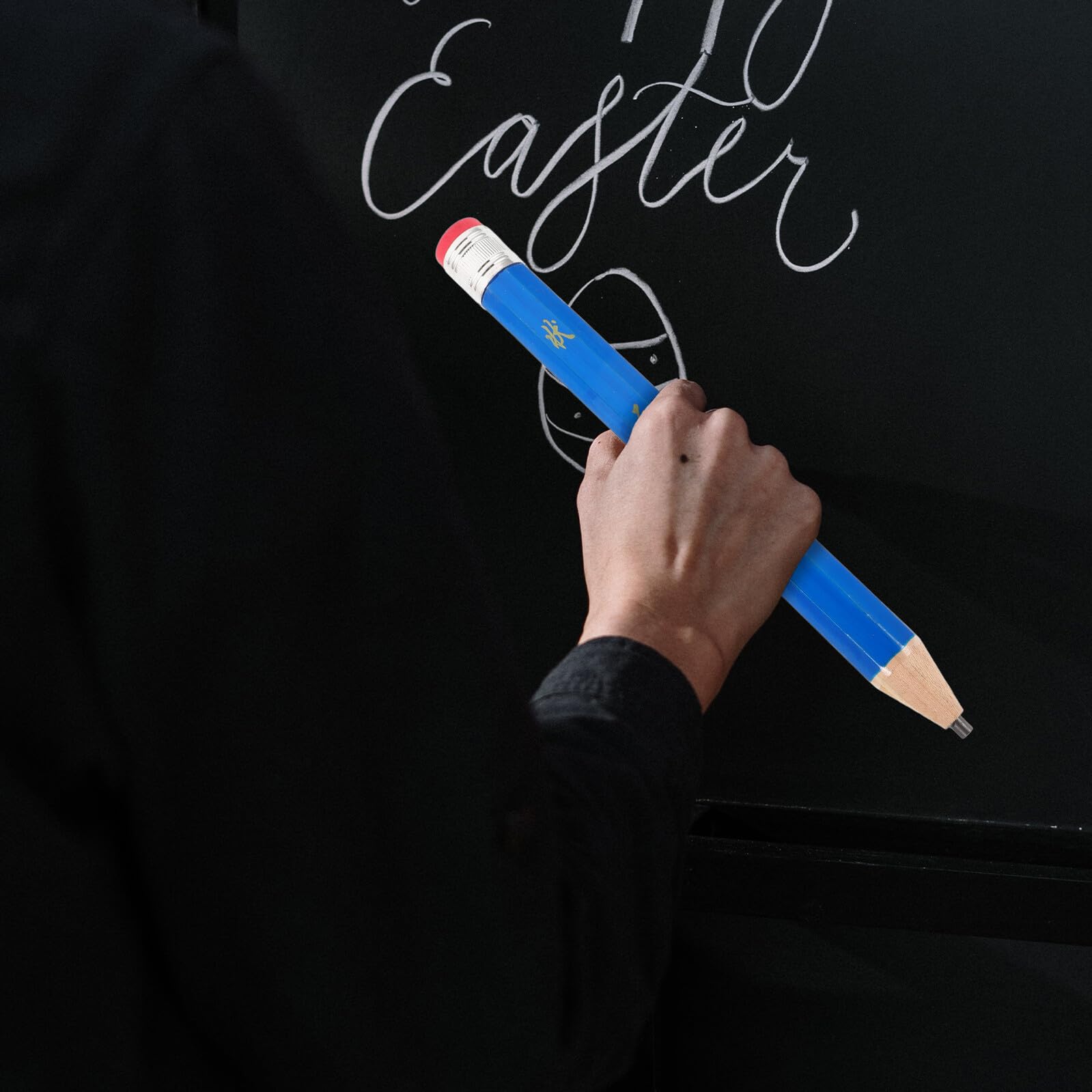 6 piezas Lápices de Madera Octogonales Grande para Material Seguro y Ergonómico Útiles Escolares para Estudiantes para Escritura y Dibujo Color Aleatorio Color Aleatorio