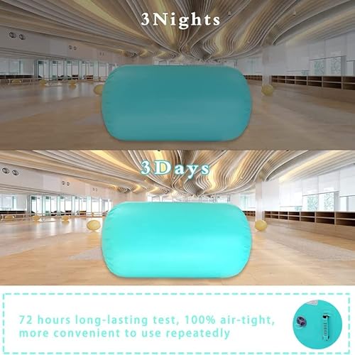 image for CZGBRO Air Roller Gymnastics Barrel Inflatable Tumbling Roller Air Mat