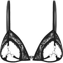 MSemis Womans Underwire Push Up Shelf Bra 1/2 Cup Demi Balconette Hollow Out Unlined Bra Crop Top