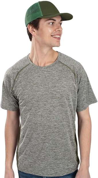 Holloway Electrify Powered by Coolcore Tee-Black HEATHER-2XL
