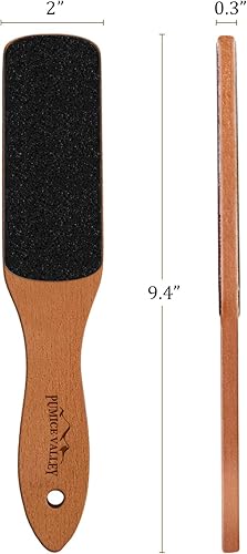 Miniatura 6 de Lima de pie con mango de piedra pómez de cerámica para piel seca y muerta, removedor de callos para pies, lima de pie de doble cara para callos