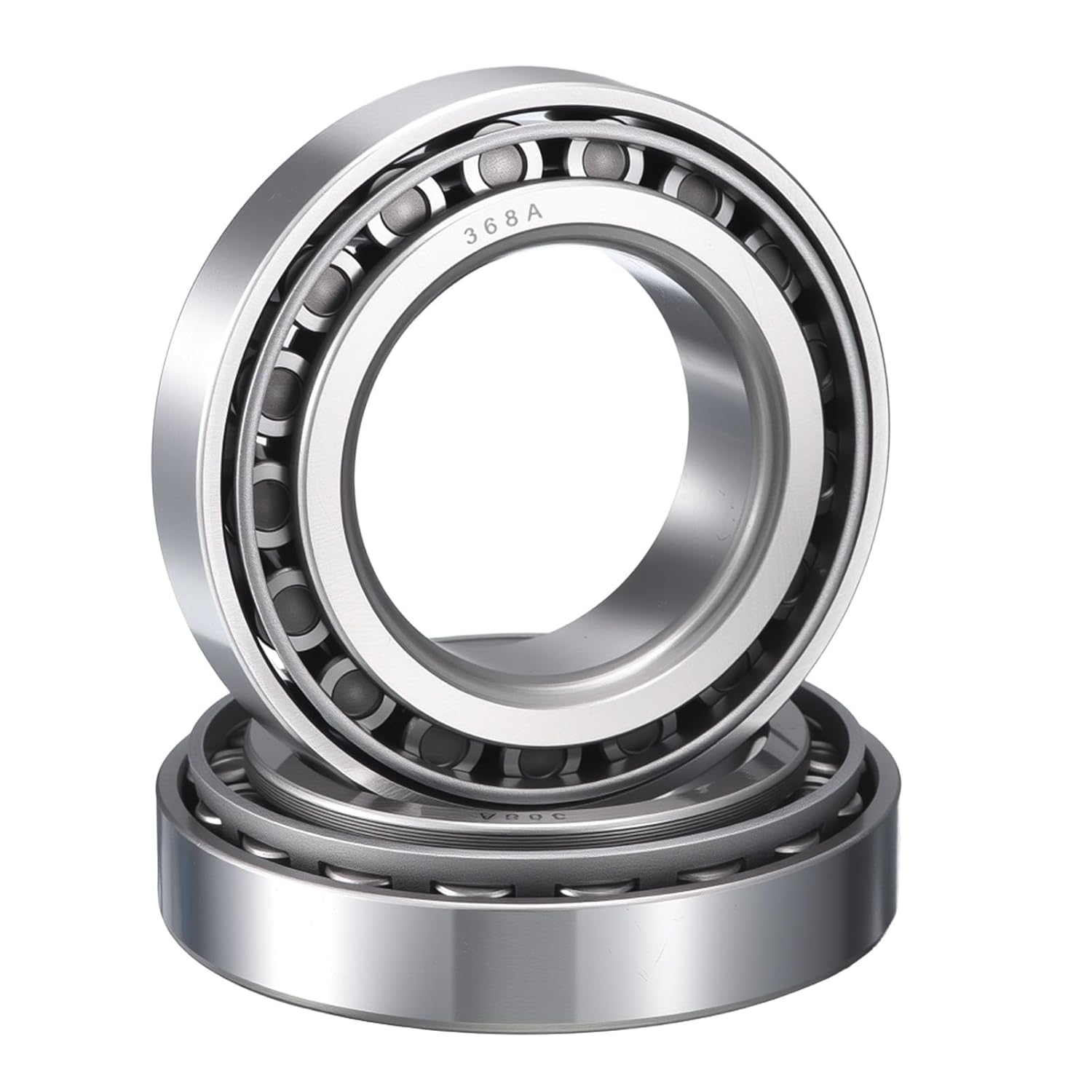 2 Pack 368A/362A Tapered Roller Bearing Cone and Cup Set, 2" Bore 3.5" OD 0.8125" Cup Width, Chrome Steel Taper Bearings Set, ABEC-3