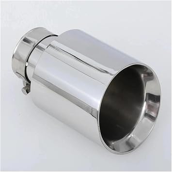 Bumper tailpipes 1PCS Universal Stainless steel Automobile exhaust pipe Muffler pipeline welded pipe Multiple sizes Muffler tailpipes54 IN 76 OUT