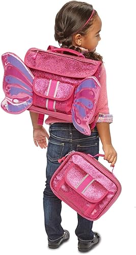 Miniatura 2 de Bixbee Mochila para niños pequeños con alas Edades de 3 a 5 Guardería preescolar y primaria para niños rubí frambuesa Ruby Raspberry S Viajar