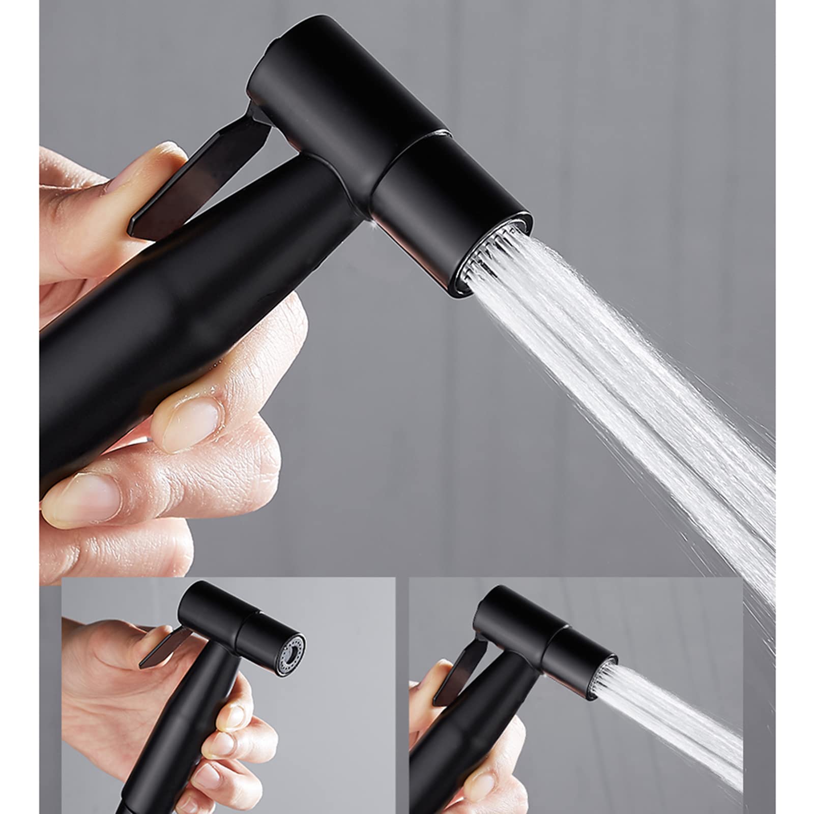 Bateria prysznicowa bidet toaleta bidet spray czarny stal nierdzewna ręczny spryskiwacz bidet głowica toaleta głowica prysznicowa opryskiwacz ze stali nierdzewnej czarny do czyszczenia ręczników