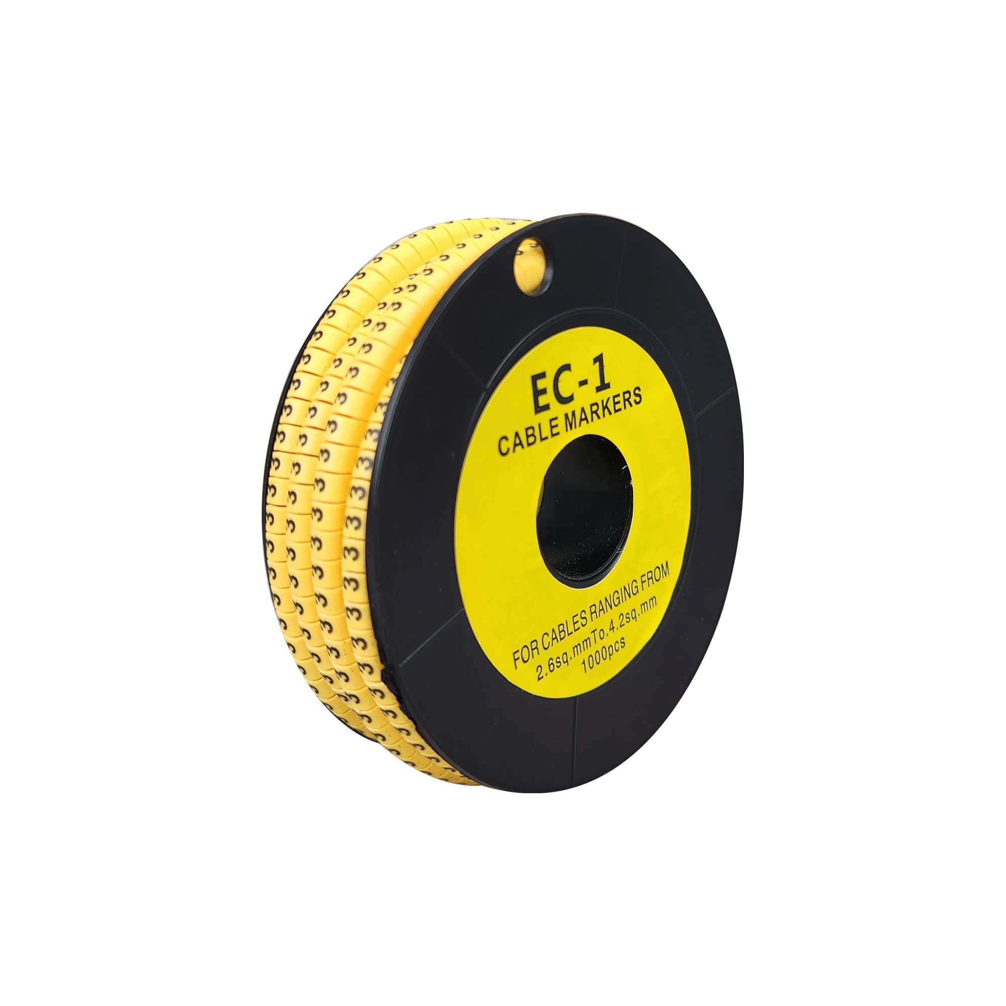 MX (EC-1) 3 Number tag Yellow Flexible PVC Cable Marker Labels Tags Tube Sleeve Upto 2.6 to 4.2 sq. mm Wire Marker Ferrule (1000 Pieces)- Pack of 1 (B0BZYSTXZ5) Amazon Price History, Amazon Price Tracker
