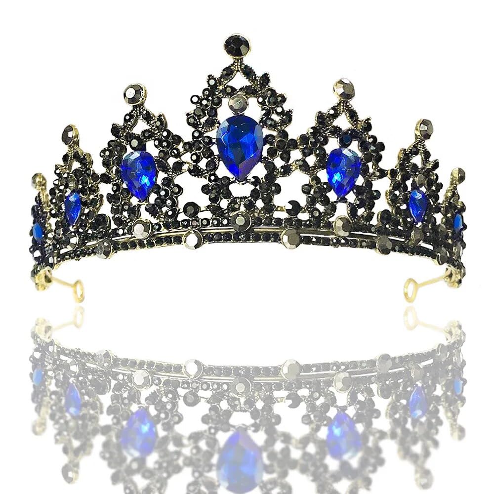 Bijoux de cheveux diadèmes de couronne pour femmes diadèmes et couronnes en strass de cristal vintage plus de couleurs diadèmes de princesse de reine accessoires de cheveux de mariage bijoux pour fe